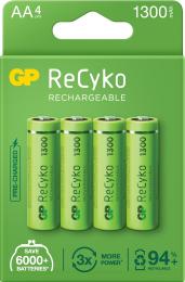 4X аккумуляторная батарея AA R6 1300mah NiMH 1.2 V GP ReCyko + EB4