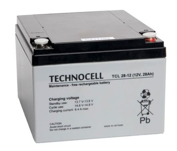 Акумуляторна батарея TECHNOCELL TCL 12V 28AH UPS