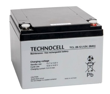TECHNOCELL TCL 28-12 12V 28AH акумулятор AGM (UPS)