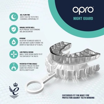 Opro защита рта против скрежета на ночь прозрачный