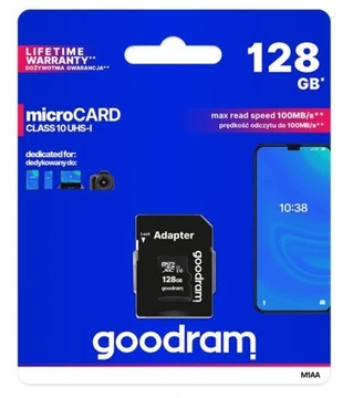 Карта пам'яті microSD GOODRAM UHS-I 128GB