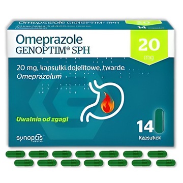 Omeprazole Genoptim SPH 14капс. печія шлунка