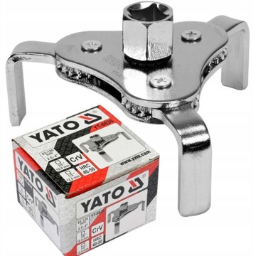 ГАЕЧНЫЙ КЛЮЧ ДЛЯ МАСЛЯНОГО ФИЛЬТРА YATO С 3 РЫЧАГАМИ 63-120 ММ