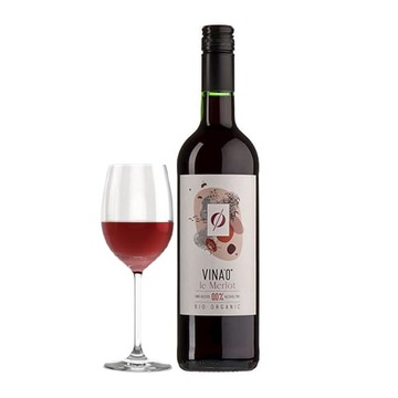 VINA0 ° MERLOT безалкогольный винный напиток сладкий красный безалкогольный