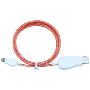 Светодиодный видимый свет потока Micro USB зарядное устройство синхронизации данных кабель для