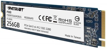 Твердотельный накопитель Patriot Memory P300P256GM28 256GB M. 2 PCIe