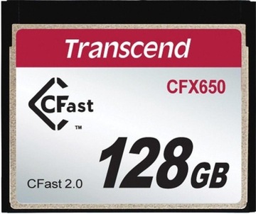 TRANSCEND TS128GCFX650 Transcend CFX650 128GB CFast 2.0 Flash Memory Card,