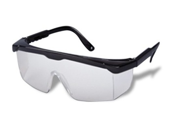 Защитные очки против брызг прозрачные поликарбонатные черные оправы