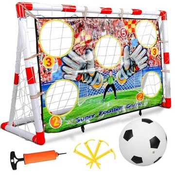 Тренировочные футбольные ворота для детей, тренировка точности выстрелов 116x76 см