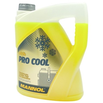 Охолоджуюча рідина 5л жовта для охолоджувачів Mannol Pro Cool 4414
