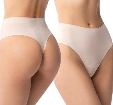 JULIMEX СТРИНГИ С ВЫСОКОЙ ТАЛИЕЙ SIMPLE STRING MAXI БЕЖЕВЫЙ L