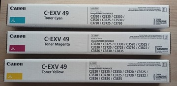Тонер Canon C-EXV49 для iR C3320 / 3525 Yellow FV оригінал