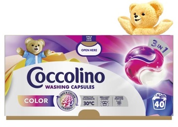 Coccolino Капсули Для Прання Тканини Барвиста Ароматна Одяг 40 Прань