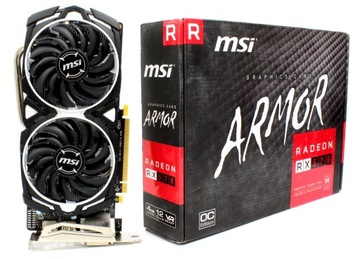 Видеокарта MSI Radeon RX 570 Armor OC 4 ГБ