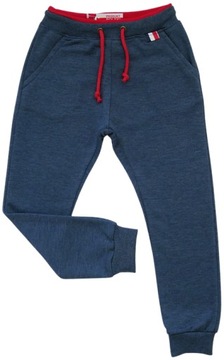 Хлопчики спортивні штани з кишенями колір джинси бавовна Revaj 116 RU