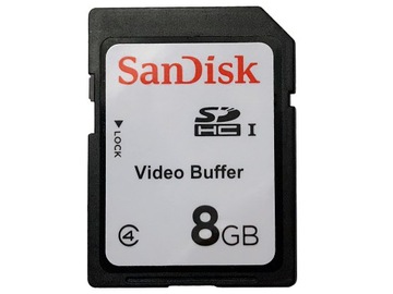 Карта памяти SanDisk Video Buffer 8GB SDHC C4