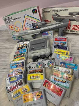 Набор Nintendo Super Famicom с Bazooka Scope и играми