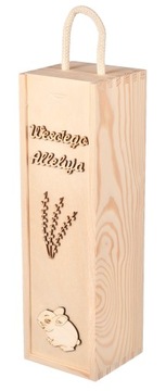 ДЕРЕВЯННАЯ КОРОБКА ДЛЯ БУТЫЛКИ ВИНА ПАСХА