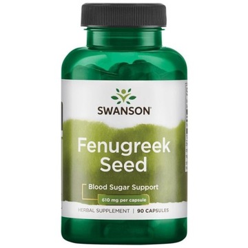 Swanson Fenugreek Seed 610 мг 90капс пажитник