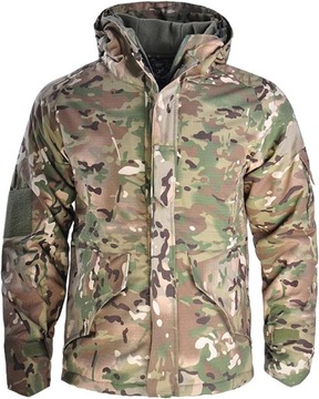 Чоловіча Військова тактична куртка. Флісові пальто з капюшоном, XL