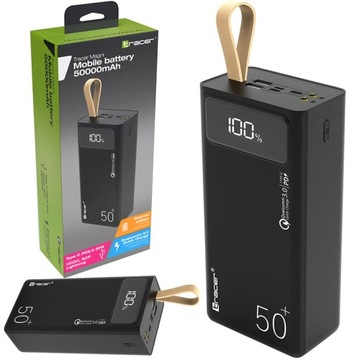 POWERBANK 50000 маг TRACER 22.5 Вт PD20 SCP USB-C