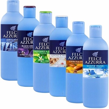 FELCE AZZURRA MIX набор итальянских гелей для мытья тела 6X 650ml Italy