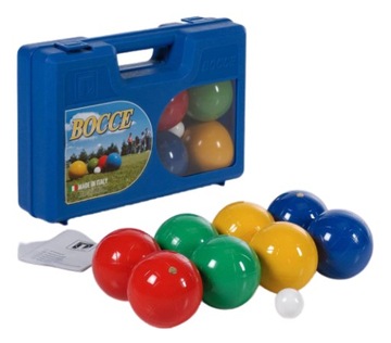 DREWNIANE BULE do Gry w PETANQUE Bocce - 8 szt.