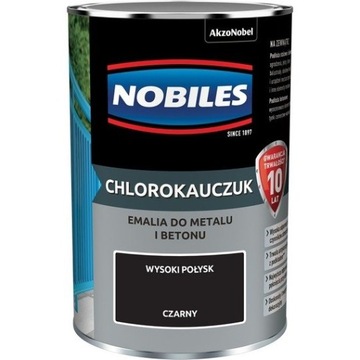Хлорокаучук 0,9 л черный Nobiles краска эмаль