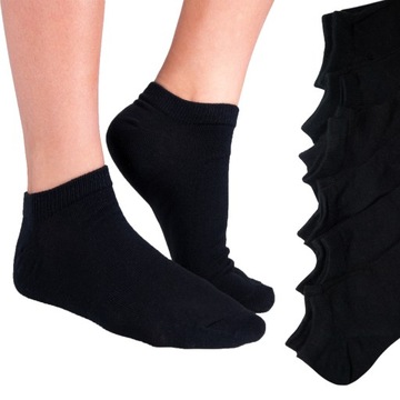 6 пар шкарпеток бавовна ноги чорний 31-34