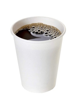 Бумажный стаканчик белый 250 мл 50 шт кофе напитки