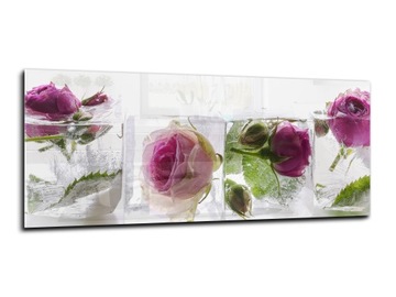 закаленная кухонная настенная плитка 125x50 цветок