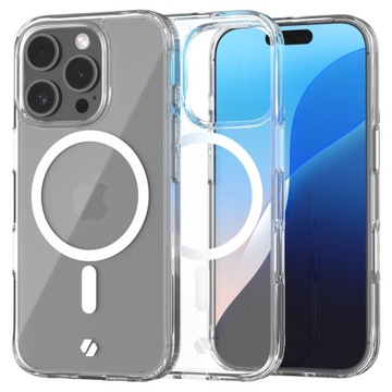 МАГНИТНЫЙ ЧЕХОЛ ДЛЯ IPHONE 16 PRO, ПРОЗРАЧНЫЙ ЧЕХОЛ MAG, ЧЕХОЛ ДЛЯ MAGSAFE