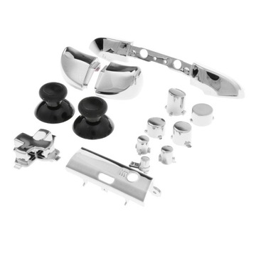 Повний комплект покритий D Pad Triggers Buttons RT LT RB lb Button ABXY Silver