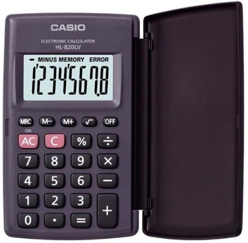 MAS24 КИШЕНЬКОВИЙ КАЛЬКУЛЯТОР З РОЗКЛАДАЧКОЮ CASIO HL 820LV BOX