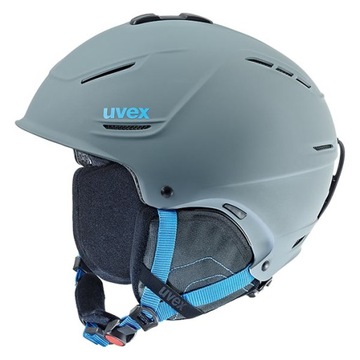 Лыжный шлем Uvex P1us 2.0 59-62 Grey-Blue Mat