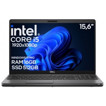Ноутбук Dell Latitude 5500-Intel Core i5-8265U 16GB 512GB SSD Windows 11