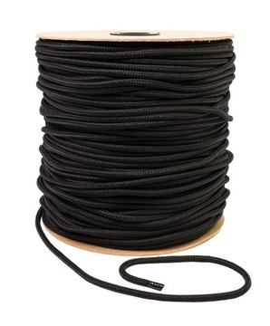 Полипропиленовая веревка плетеная веревка Черная прочная 10 мм 20 м