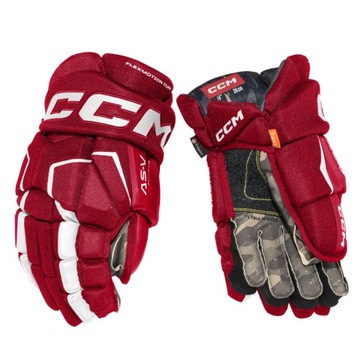 CCM Tacks AS-V SR 13 " красно-белые хоккейные перчатки