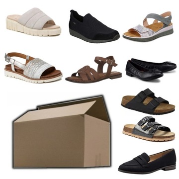 Картон Box MIX женская обувь | Birkenstock, Tamaris, Superfit 9 шт.