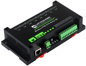 8-канальный релейный модуль Ethernet с цифровым входом RTU / TCP Waveshare