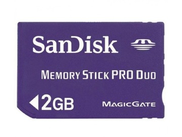 Карта памяти SanDisk MEMORY STICK Pro DUO 2 ГБ!