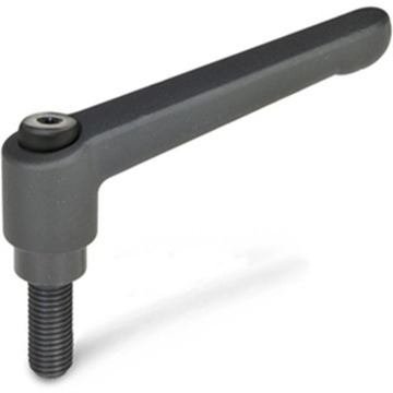 Рычаг ручка 92 мм винт M10X32 матовый черный