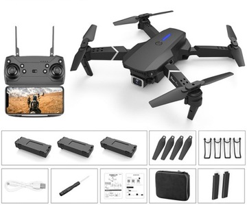 Дрон E90 камеры 4K зависание 250м WiFi игрушка 3XAKUM