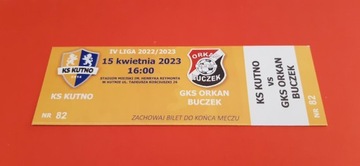 билет KS KUTNO-ORKAN Buczek 15.04.2023
