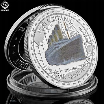 100. юбилей серебряной монеты Титаника 1912 года.