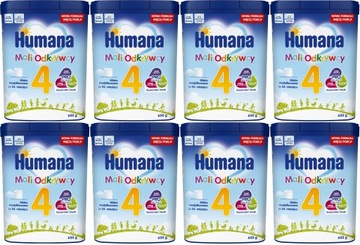 HUMANA 4 молоко наступне через 24 місяці 8 x 650 г