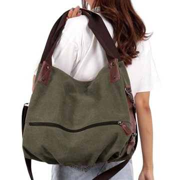 Женская сумка оливково-хаки, вместительная сумка на плечо A4