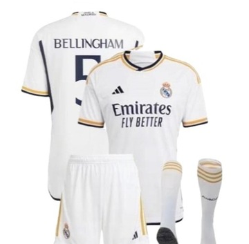 Adidas Реал Мадрид Платье Футболка Шорты Bellingham 128-134