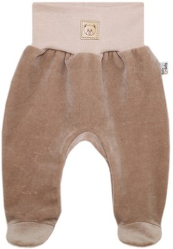 Теплые детские полусапожки велюровые шорты R. 74 BEIGE