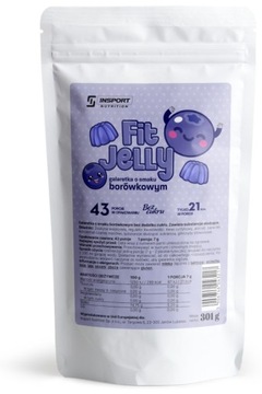 ЖЕЛЕ FIT JELLY 301G БЕЗ САХАРА НИЗКОКАЛОРИЙНАЯ ЧЕРНИКА INSPORT